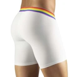 Boxer Long ErgoWear MAX XV PRIDE EW1117 -Men Attitude Boutique boxer ergo ew1117 blanc 3