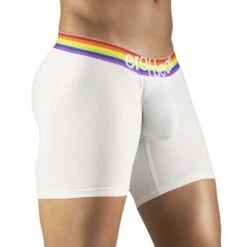 Boxer Long ErgoWear MAX XV PRIDE EW1117 -Men Attitude Boutique boxer ergo ew1117 blanc 4