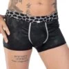 Boxer Push-Up Eros Veneziani 7426 – Noir avec Ceinture Imprimé Léopard -Men Attitude Boutique boxer eros 7426 noir m