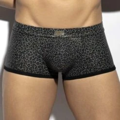 ES Collection Shiny Leopard Print Low-Rise Boxer – UN580 Fashion Underwear