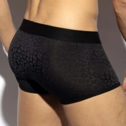 Boxer ES Collection Leopard UN624 Noir 6 Boxer ES Collection Leopard UN624 Noir -Men Attitude Boutique boxer esco un624 noir 3