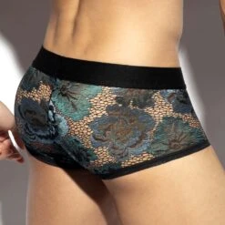 Boxer ES Collection Botanic Garden UN633 Noir -Men Attitude Boutique boxer esco un633 noir 3