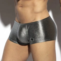 Boxer ES Collection Art Deco Metallic UN598 Argent 6 Boxer ES Collection Art Deco Metallic UN598 Argent -Men Attitude Boutique boxer escollection un598 silver 1
