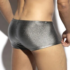 Boxer ES Collection Art Deco Metallic UN598 Argent 7 Boxer ES Collection Art Deco Metallic UN598 Argent -Men Attitude Boutique boxer escollection un598 silver 2
