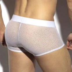 Boxer ES Collection Glitter Net UN584 -Men Attitude Boutique boxer eso un584 blanc 3