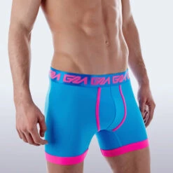 Boxer Garçon OCEAN – Sous-vêtement Sport en Nylon & Spandex avec Ceinture Logotée GM 7 Boxer Garçon OCEAN – Sous-vêtement Sport en Nylon & Spandex avec Ceinture Logotée GM -Men Attitude Boutique boxer garconmodel boce rose 4