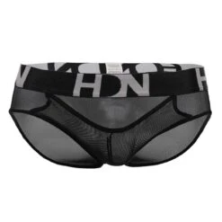 Boxer Hidden 961 Transparent Mesh with Silver Waistband – Sexy Second Skin Fit Underwear -Men Attitude Boutique boxer hidden 961 noir 9