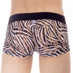 Boxer L'Homme Invisible Cory UW05COR – Taille Basse en Dentelle Motif Zébré avec Poche Push-Up 5 Boxer L'Homme Invisible Cory UW05COR – Taille Basse en Dentelle Motif Zébré avec Poche Push-Up -Men Attitude Boutique boxer hommeinvisible UW05COR noir 3