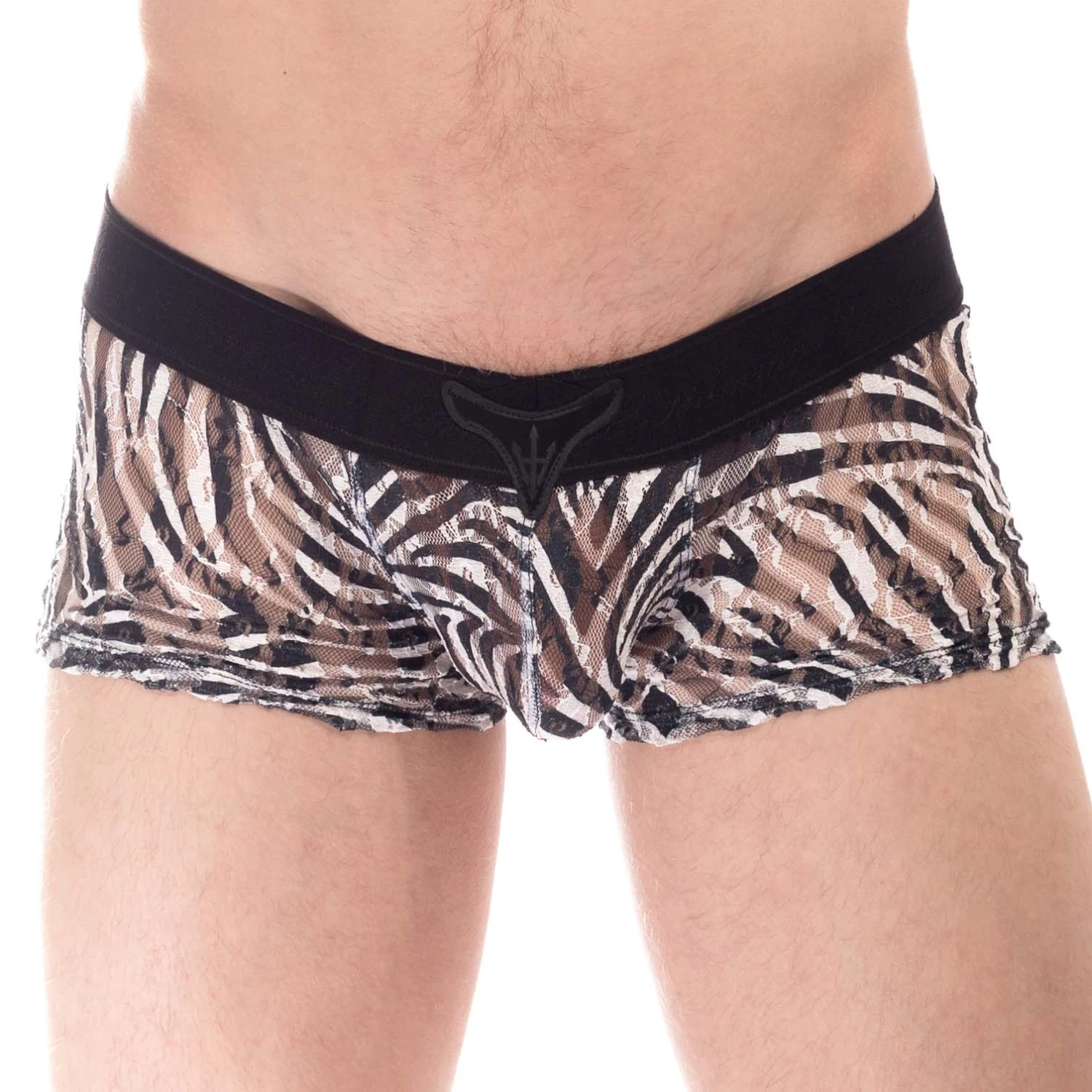 Boxer L'Homme Invisible Cory UW05COR – Taille Basse en Dentelle Motif Zébré avec Poche Push-Up 1 Boxer L'Homme Invisible Cory UW05COR – Taille Basse en Dentelle Motif Zébré avec Poche Push-Up