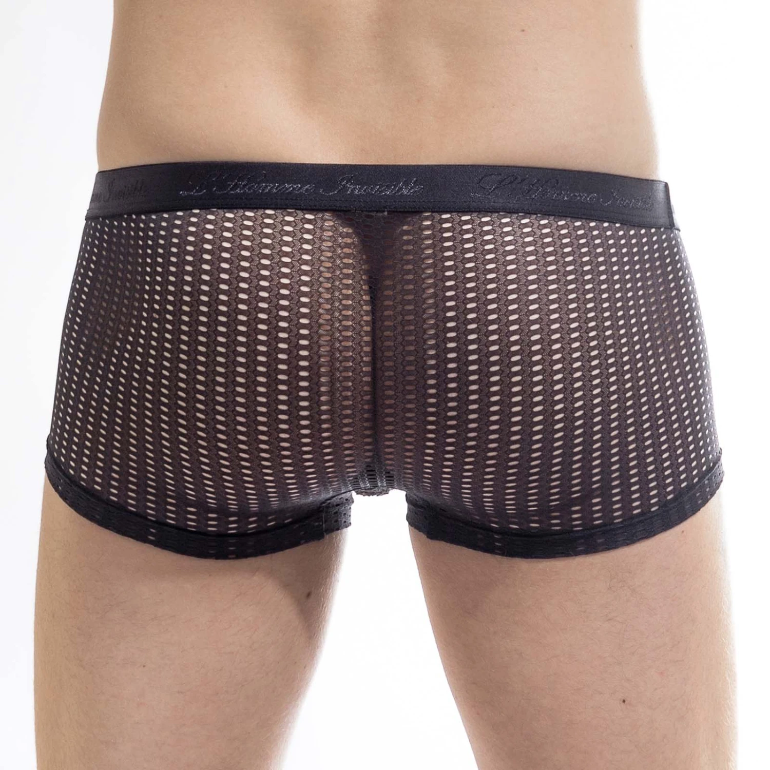 L'Homme Invisible Blaze MY39BZE – Boxer en Dentelle Fine Noire et Poche Ergonomique 2 L'Homme Invisible Blaze MY39BZE – Boxer en Dentelle Fine Noire et Poche Ergonomique – Image 2