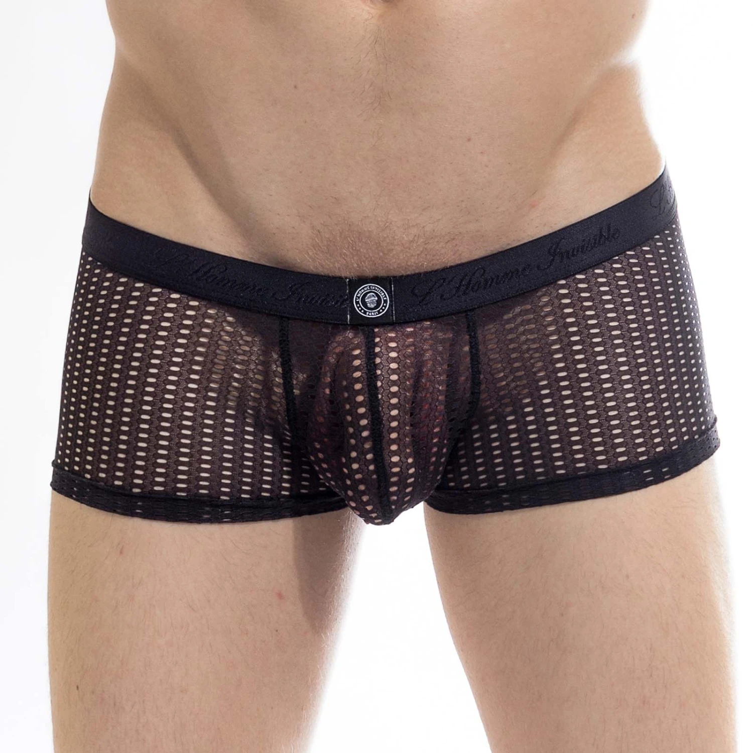 L'Homme Invisible Blaze MY39BZE – Boxer en Dentelle Fine Noire et Poche Ergonomique 1 L'Homme Invisible Blaze MY39BZE – Boxer en Dentelle Fine Noire et Poche Ergonomique