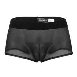 Roger Smuth RS060 White Transparent Mesh Boxer - Sexy Logo Waistband Underwear -Men Attitude Boutique boxer rs rs060 noir 9