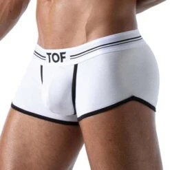 Pack de 3 Boxers French TOF PARIS TOF168B – Coton Bi-Stretch et Coupe Incurvée Confort 7 Pack de 3 Boxers French TOF PARIS TOF168B – Coton Bi-Stretch et Coupe Incurvée Confort -Men Attitude Boutique boxer tof TOF168B blanc 4