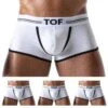 Pack de 3 Boxers French TOF PARIS TOF168B – Coton Bi-Stretch et Coupe Incurvée Confort