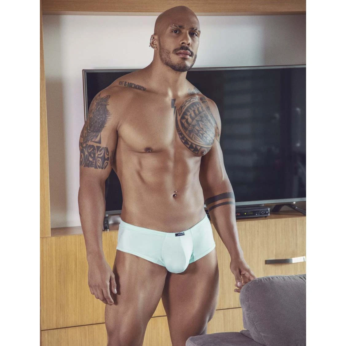 Xtremen Microfiber Soft Stretch – Logo Waistband Boxer Briefs 91110 2 Xtremen Microfiber Soft Stretch – Logo Waistband Boxer Briefs 91110 – Image 2