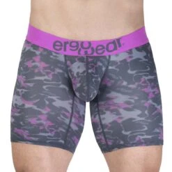ErgoWear MAX SE EW1717 Long Boxer - Rose Pink Camouflage Ergonomic Support Microfiber