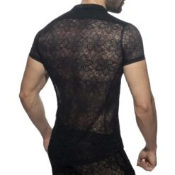 Chemise Addicted Flowery Lace AD1192 Noir -Men Attitude Boutique chemise ad ad1192 noir 3