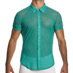 Chemise Modus Vivendi Illusion 04542 Turquoise