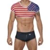 Costume American Crop-Top Candyman 99443 4 Costume American Crop-Top Candyman 99443 -Men Attitude Boutique costume candy 99443 noir m