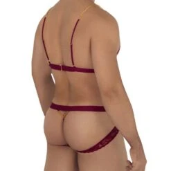 Ensemble Lingerie Candyman 99582 – Top et String Minimaliste avec Dentelle 6 Ensemble Lingerie Candyman 99582 – Top et String Minimaliste avec Dentelle -Men Attitude Boutique costume candy 99582 bordeau 3