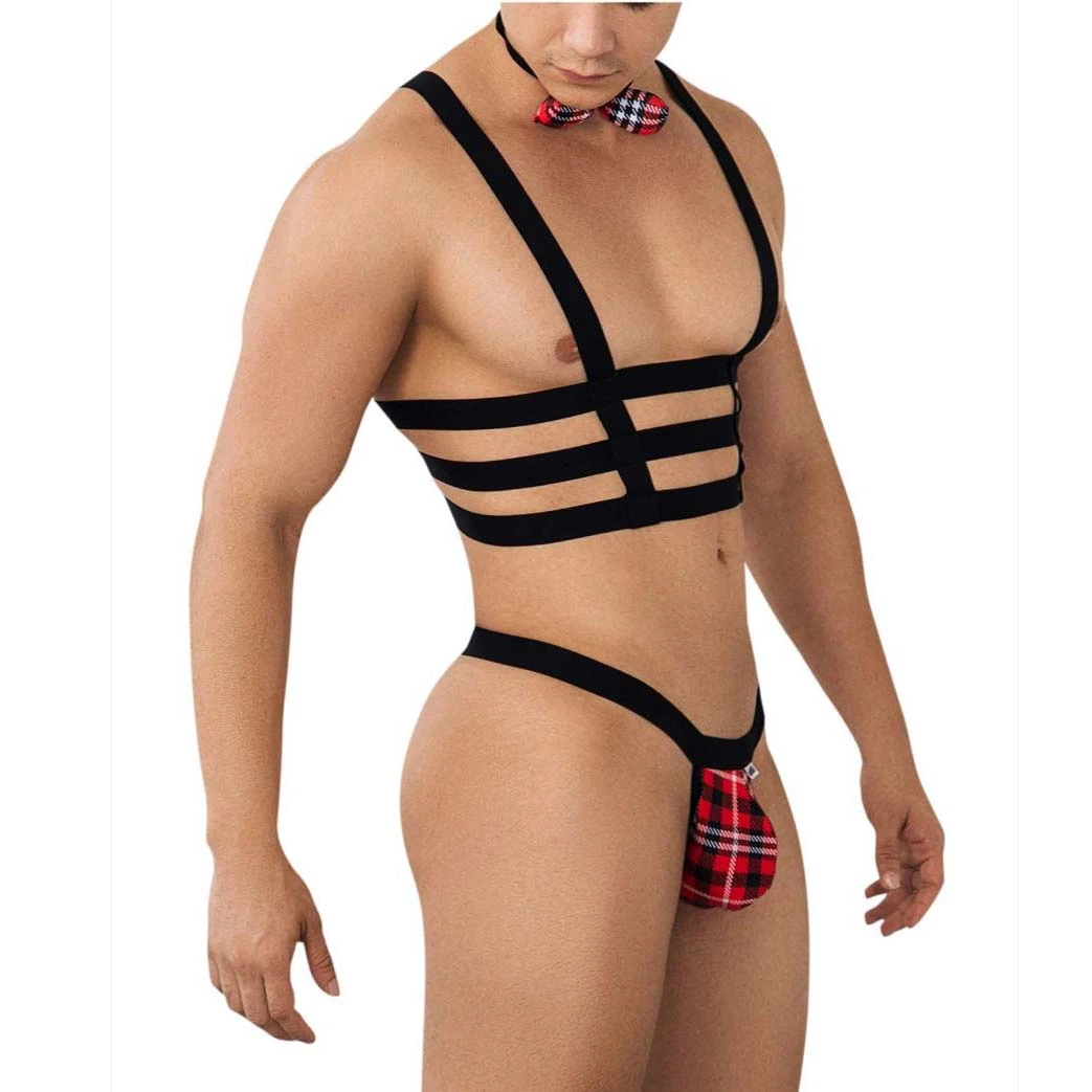 Candyman 99634 3-Piece Sexy Men's Harness, Thong, and Bow Tie Set 3 Candyman 99634 3-Piece Sexy Men's Harness, Thong, and Bow Tie Set â Image 3