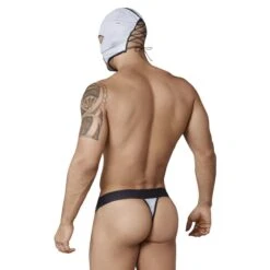Candyman 99351 - Costume de Catcheur Argent avec Masque et String Sexy à Lacets 7 Candyman 99351 - Costume de Catcheur Argent avec Masque et String Sexy à Lacets -Men Attitude Boutique costume candyman 99351 noir 3