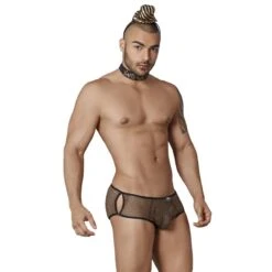 Candyman 99358 Happy New Year Black Mesh & Silver Glitter – 3-Piece Men’s Sexy Party Costume -Men Attitude Boutique costume candyman 99358 noir 4