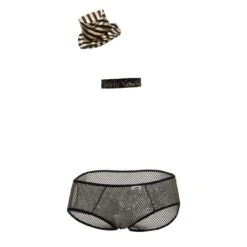 Candyman 99358 Happy New Year Black Mesh & Silver Glitter – 3-Piece Men’s Sexy Party Costume -Men Attitude Boutique costume candyman 99358 noir 9