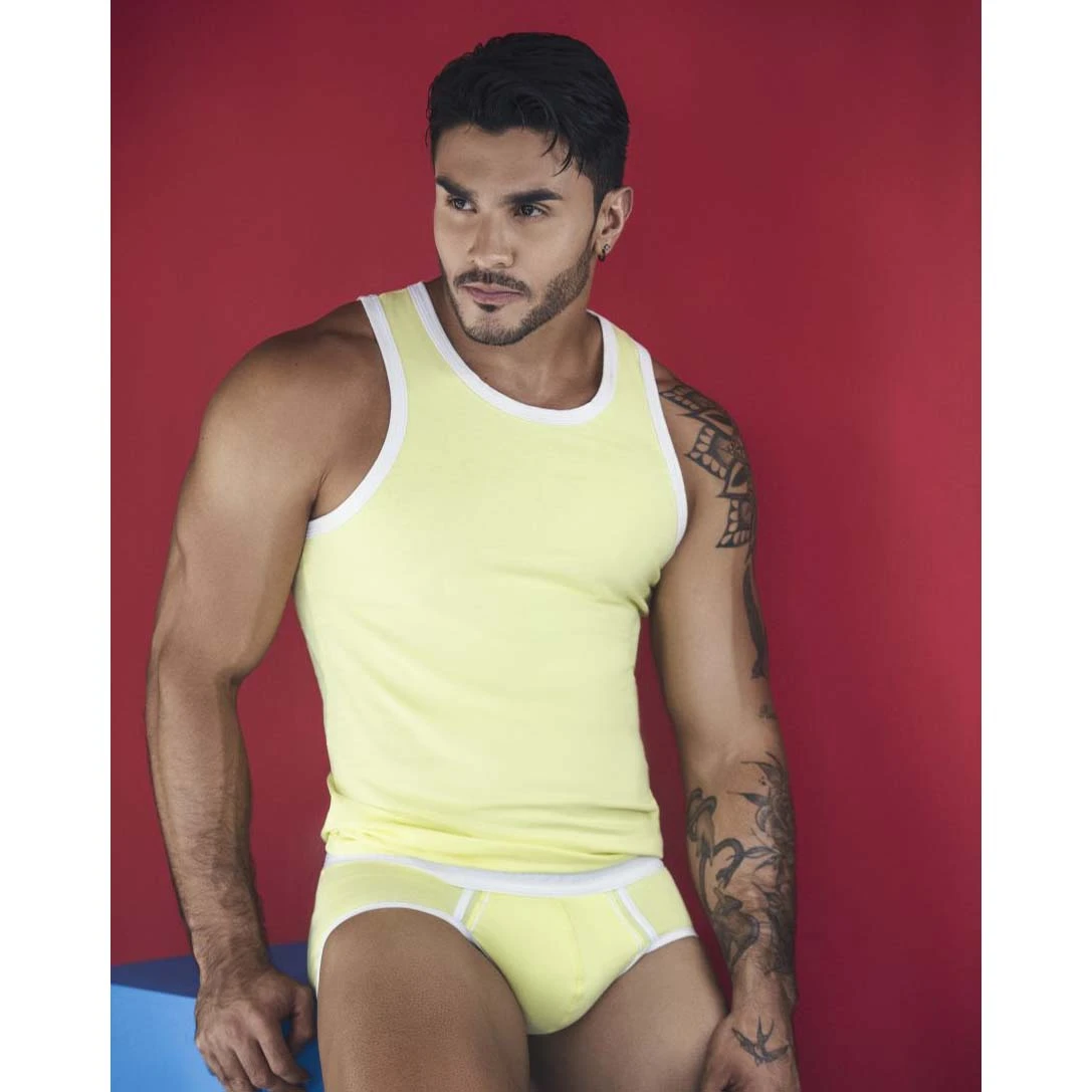 Débardeur Clever Tethis 1510 Jaune 2 Débardeur Clever Tethis 1510 Jaune – Image 2