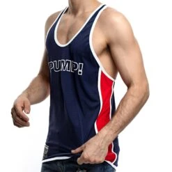 Débardeur Sport Pump! Academy Deep 14016 – Mesh Respirant et Emmanchures Larges 7 Débardeur Sport Pump! Academy Deep 14016 – Mesh Respirant et Emmanchures Larges -Men Attitude Boutique dbardeur pump 14016 bleu 4 1