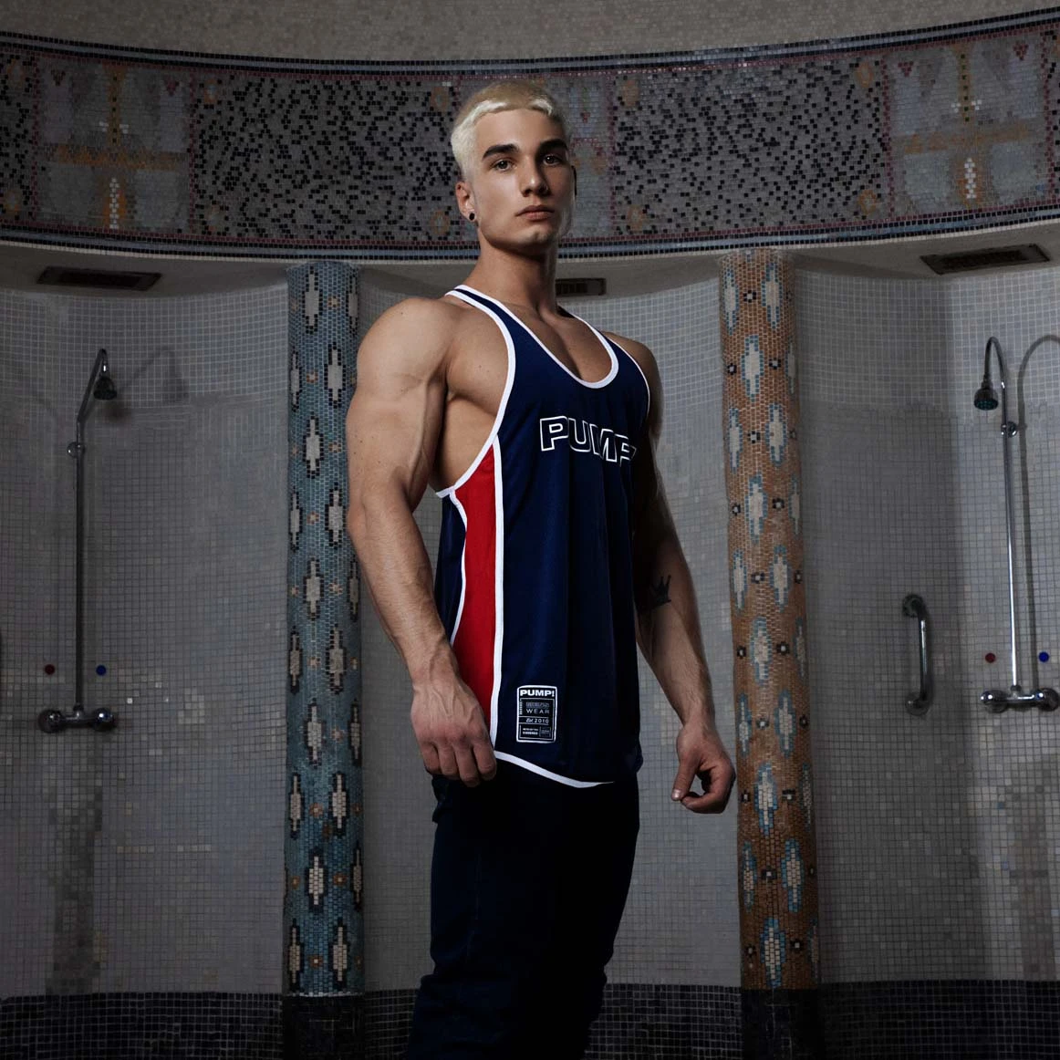 Débardeur Pump! Academy Deep 14016 Bleu 2 Débardeur Pump! Academy Deep 14016 Bleu – Image 2