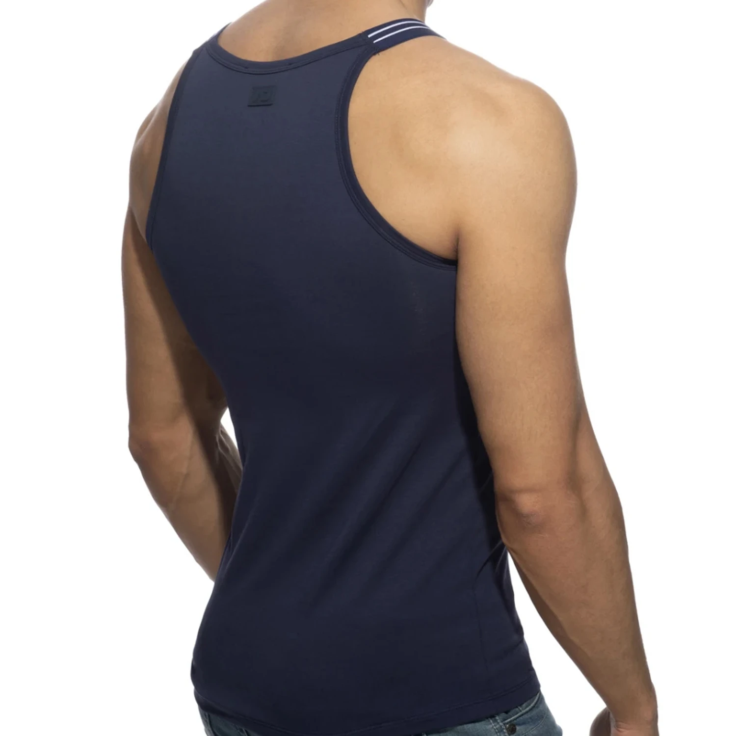 Débardeur Sitges Slim Fit Addicted AD1260 Bleu 4 Débardeur Sitges Slim Fit Addicted AD1260 Bleu – Image 4