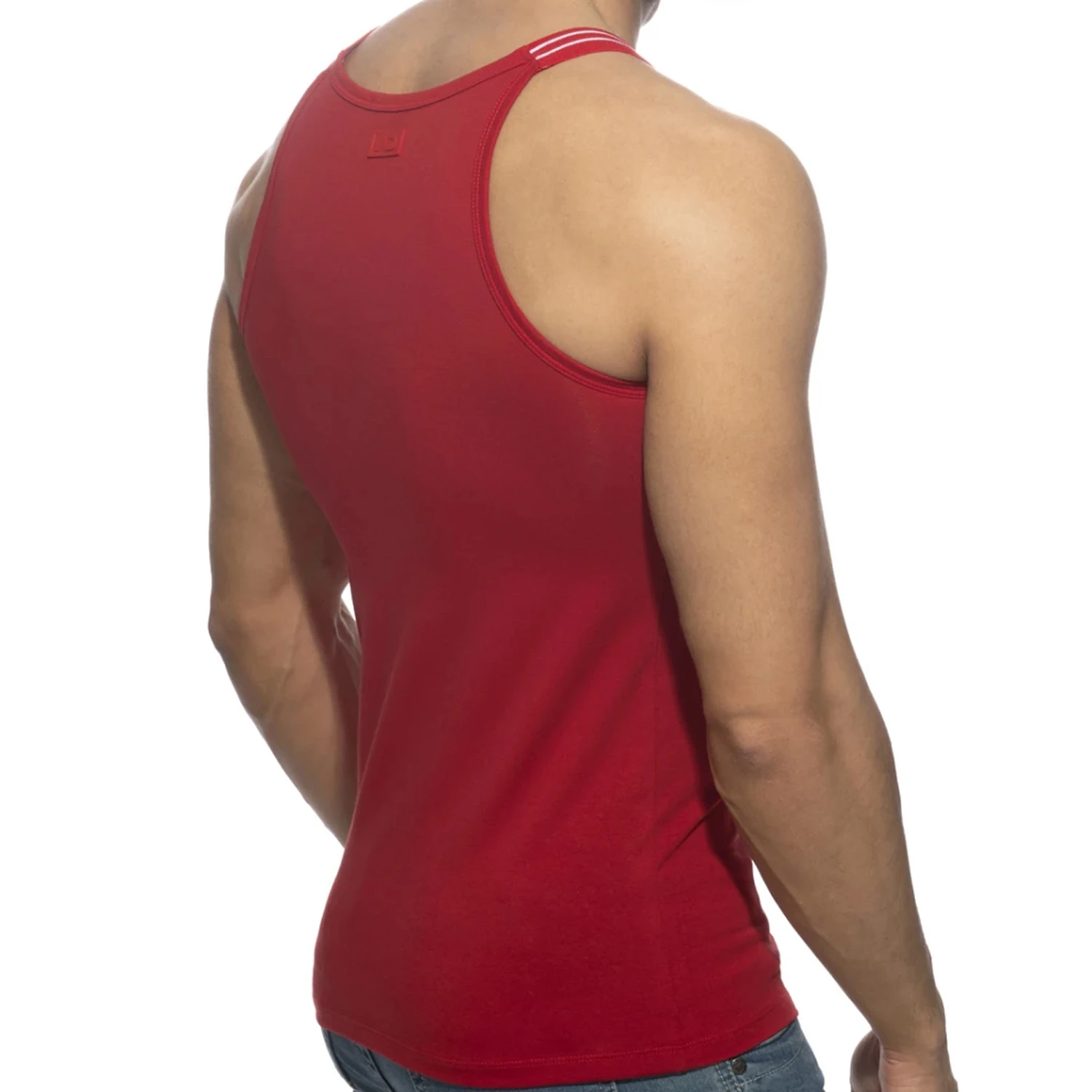 Addicted Sitges AD1260 Rouge – Débardeur Slim Fit à Bretelles Élastiques 4 Addicted Sitges AD1260 Rouge – Débardeur Slim Fit à Bretelles Élastiques – Image 4