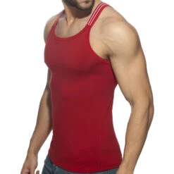 Addicted Sitges AD1260 Rouge – Débardeur Slim Fit à Bretelles Élastiques 6 Addicted Sitges AD1260 Rouge – Débardeur Slim Fit à Bretelles Élastiques -Men Attitude Boutique debardeur ad1260 addicted red 2
