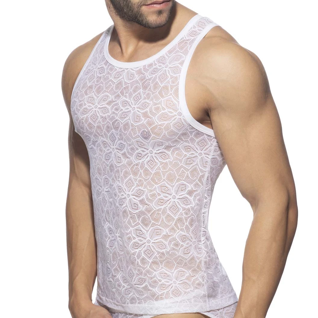 Débardeur Addicted Flowery Lace AD1077 2 Débardeur Addicted Flowery Lace AD1077 – Image 2