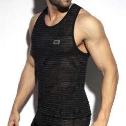 Debardeur ES Collection Bohemian TS315 Noir 7 Debardeur ES Collection Bohemian TS315 Noir -Men Attitude Boutique debardeur es ts315 noir 4