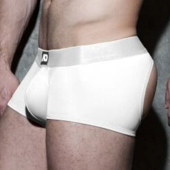 AD Fetish ADF93 Blanc - Boxer Empty Bottom Sexy Ouvert à l'Arrière -Men Attitude Boutique empty adf adf93 blanc 4