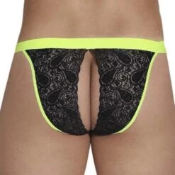 Slip Empty Bottom Candyman Lace Peekaboo 99554 3 Slip Empty Bottom Candyman Lace Peekaboo 99554 -Men Attitude Boutique empty candy 99554 noir 3 1