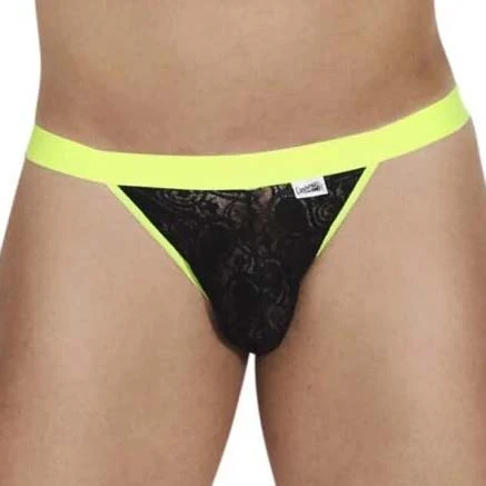 Candyman Lace Peekaboo Noir - Striped Semi-Transparent Empty Bottom Sexy Men's Brief 1 Candyman Lace Peekaboo Noir - Striped Semi-Transparent Empty Bottom Sexy Men's Brief