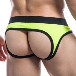 Cut4Men C4M07 White and Black Empty Bottom Slip – Sexy Open Back Jockstrap -Men Attitude Boutique emptybottom c4m07 lemon 3