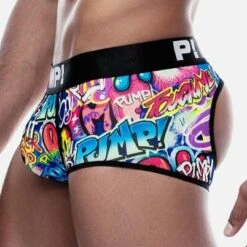 PUMP! Drip 15069 Multicolore Graffiti – Jockstrap Homme Taille Basse -Men Attitude Boutique emptybottom pump 15069 cmod 4 1