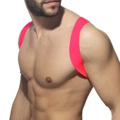 Harnais Addicted Neon Spider AD1184 Rose -Men Attitude Boutique harnais ad1184 rose 4