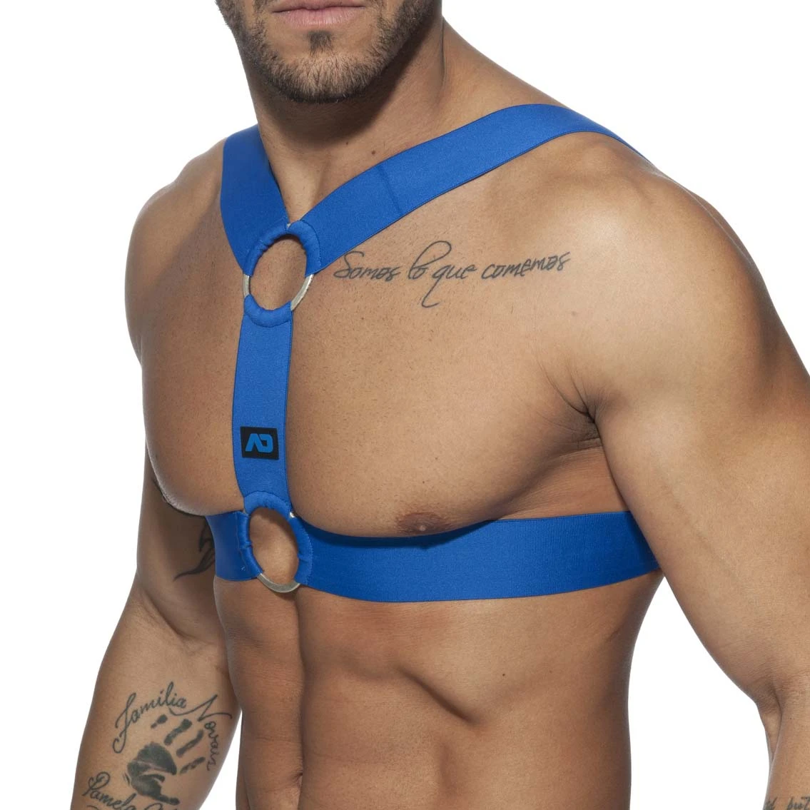 AD Fetish ADF116 Rouge – Harnais Pectoral Élastique avec Logo Silicone 3 AD Fetish ADF116 Rouge – Harnais Pectoral Élastique avec Logo Silicone – Image 3