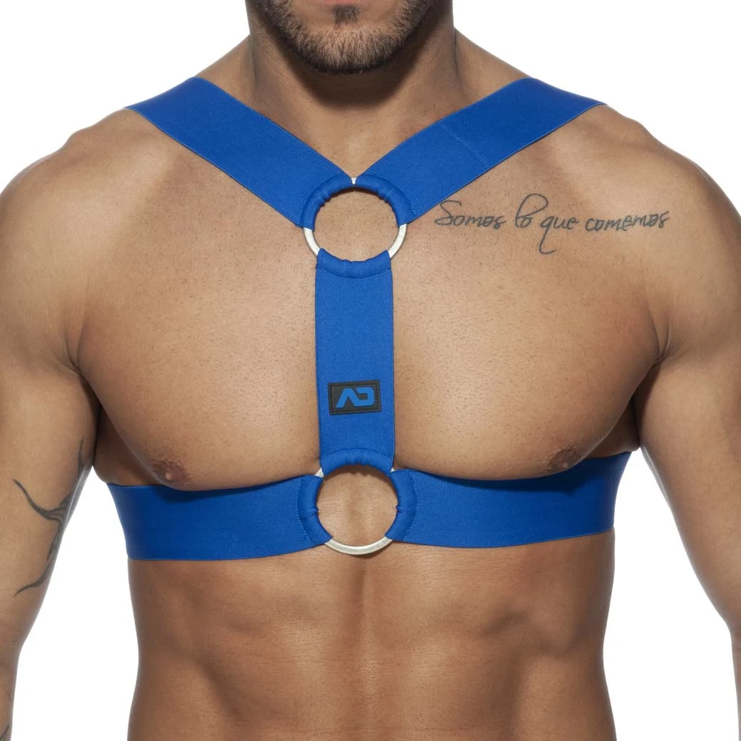 AD Fetish ADF116 Rouge – Harnais Pectoral Élastique avec Logo Silicone 1 AD Fetish ADF116 Rouge – Harnais Pectoral Élastique avec Logo Silicone