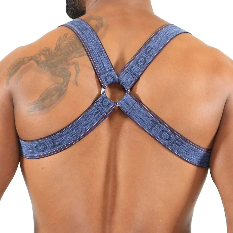 Harnais Élastique TOF PARIS H0013J – Design 2-en-1 Microfibre Réversible 2 Harnais Élastique TOF PARIS H0013J – Design 2-en-1 Microfibre Réversible – Image 2