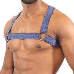 Harnais Élastique TOF PARIS H0013J – Design 2-en-1 Microfibre Réversible 5 Harnais Élastique TOF PARIS H0013J – Design 2-en-1 Microfibre Réversible -Men Attitude Boutique harnais tof h0013j jean 4