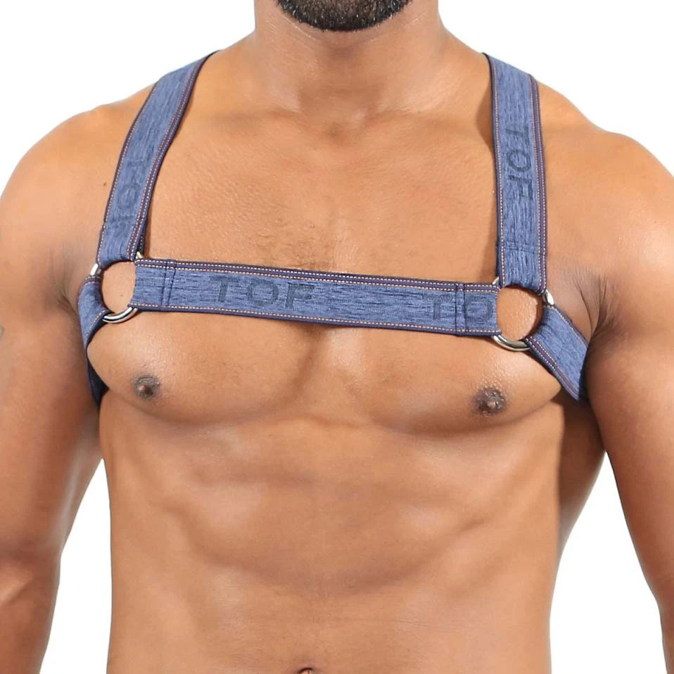 Harnais Élastique TOF PARIS H0013J – Design 2-en-1 Microfibre Réversible 1 Harnais Élastique TOF PARIS H0013J – Design 2-en-1 Microfibre Réversible