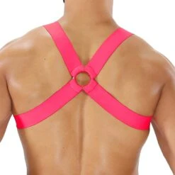 Harnais Fetish Elastic TOF PARIS H0017PF -Men Attitude Boutique harnais tof h0017pf rose 3