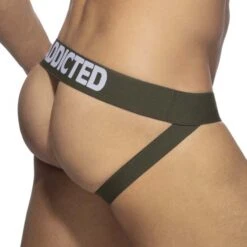 Jock Strap Addicted Push Up AD773 Kaki 5 Jock Strap Addicted Push Up AD773 Kaki -Men Attitude Boutique jock ad ad773 kaki 3