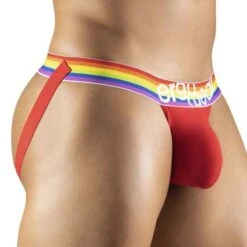 Jock Strap ErgoWear MAX XV Pride EW1118 -Men Attitude Boutique jock ergo EW1118 rouge 4